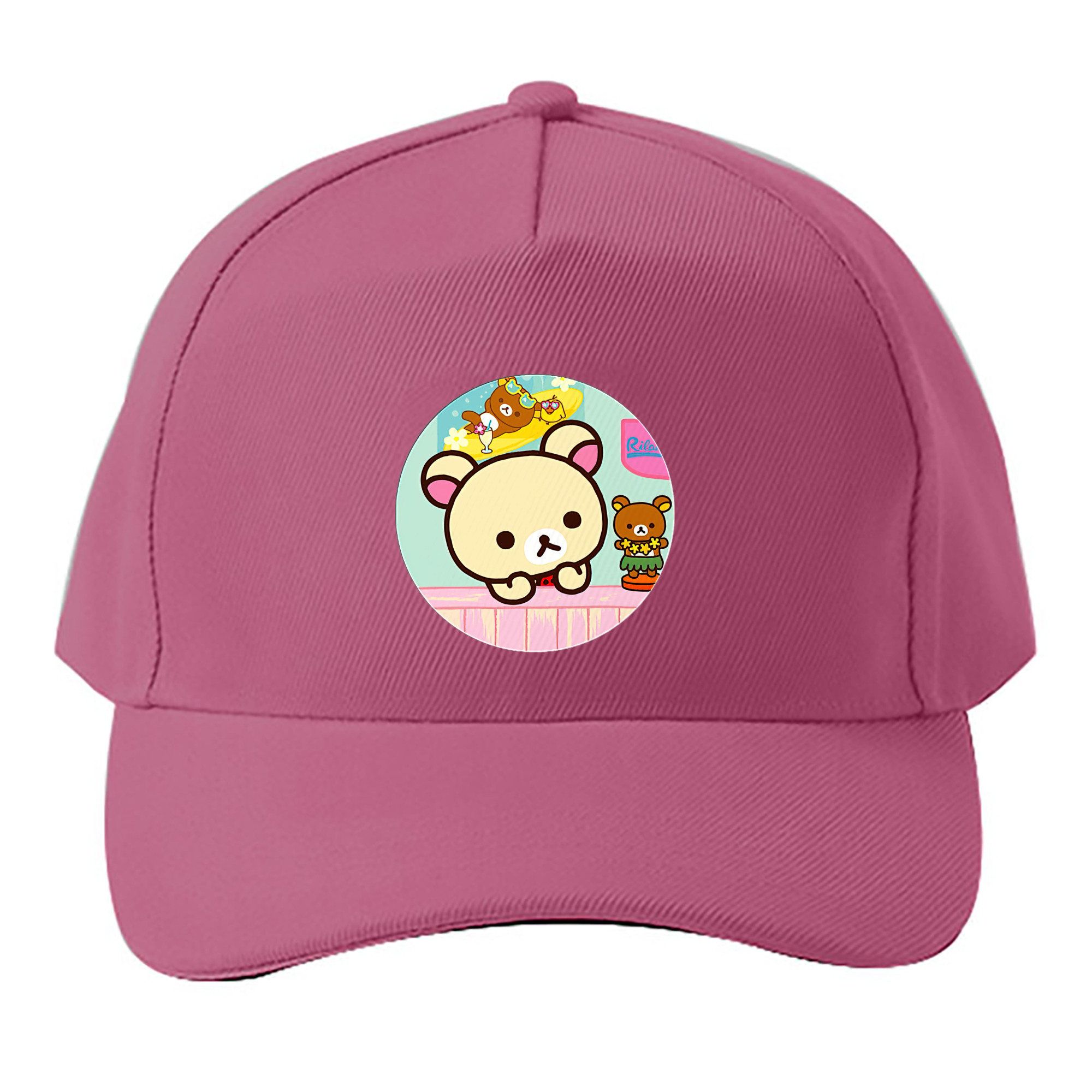（画像用） リラックマ リラックマ キイロイトリ Rilakkuma Korilakkuma Kiiroitori ベースボールキャップ 綿100％ 男女兼用 帽子 スポーツ
